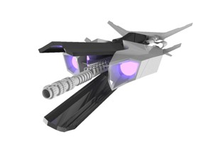 Sniper Spaceship 3D Spaceship Sci-Fi Game Model 3D