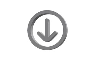 3d arrow circle down