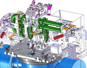 industrial 3D model Robot position welding equipment