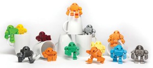Maker Faire Robot Action Figure PIP (with supports): 2015 3D Printer Shoot Out Test Models