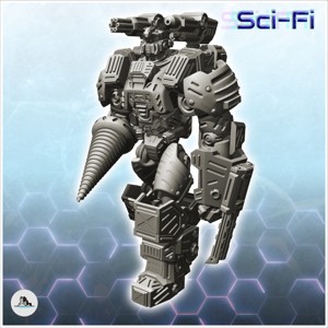 QHURUS COMBAT ROBOT (11) - FUTURE SCI-FI SF POST APOCALYPTIC TABLETOP SCIFI WARGAMING PLANETARY EXPLORATION RPG