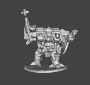 6MM SCALE HEAVY WALKER MECH MINIATURE MODEL FOR SCIFI GAMES