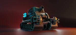 Stylized Mecha Tank - 3