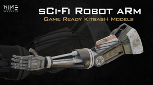 Sci-Fi Robot Arm-Game Ready
