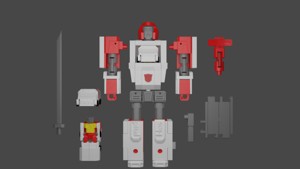 HOSPITAL DUDE WITH AMBULANCE BOY ROBOT / HOSPITAL / REPAIR STATION
