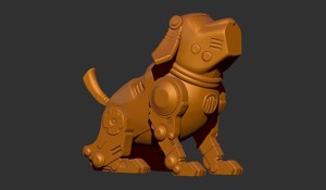 Vintage Tekno the Robotic Puppy 3d printable model