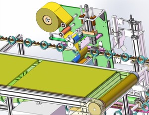 industrial 3D model Flower bagging machine
