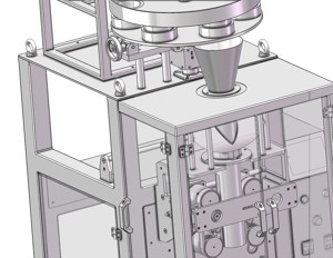 industrial 3D model collar packing machine