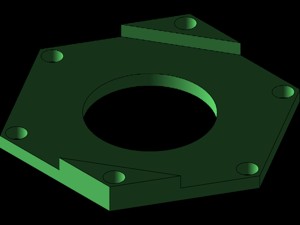 Hex Bearing Block