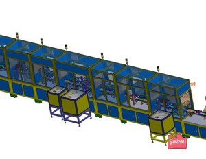 industrial 3d model light bulb assembly line