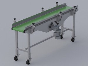 Center drive conveyor belt