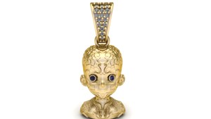 ROBOT CHARACTER PENDANT 3D PRINTABLE MODEL
