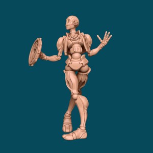 WWW, A HEALER ROBOT - DND MINIATURE [PRESUPPORTED]