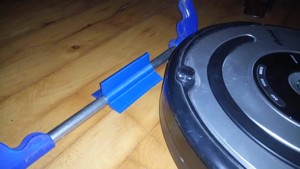 Customizable clothes horse stopper for robot vacuum (iRobot / Roomba)