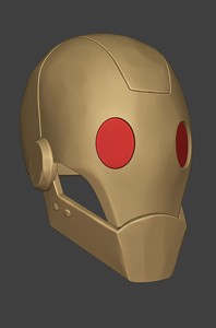 GI robot mask  Creature Commandos show