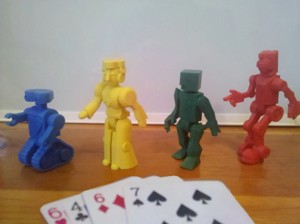 Robot Poker Modular Playing Card Robots