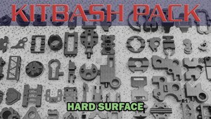 Kitbash hard surface pack automatic 3