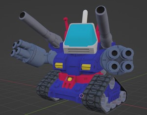 SD GUNDAM - GUNTANK KEYCHAIN