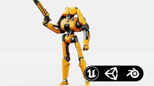 BATTLE DROID Z-100 Rigged for Unreal Engine - Unity - MIXAMO
