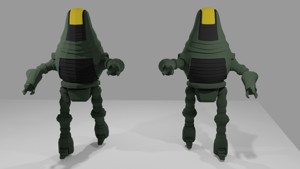 Low poly fallout 3 protectron