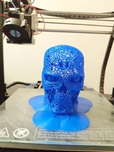 Terminator Skull Voronoi Style