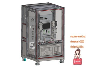 industrial 3D model Helium gas leak tester