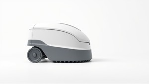 Wall-Cleaning Robot with Wheels 3D Model