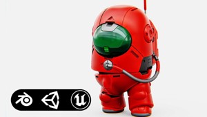 AMONG US CHARACTER b Rigged for Unreal Engine - Unity - MIXAMO