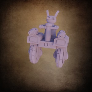 SEGWAY RIDING RABBIT ROBOT