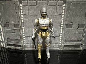 STAR WARS VINTAGE C-3PO ROBOCOP, UNPRODUCED KENNER, HASBRO ACTION FIGURE, 3.75", 1/18, 5POA