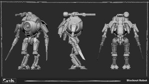 Blockout Robot Hard surface 
