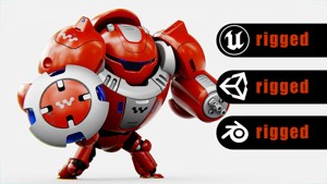 BATTLE DROID OMNIOUS  Rigged for Unreal Engine - Unity - MIXAMO 
