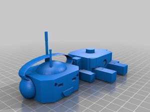 Hexagonal mini-robot remix