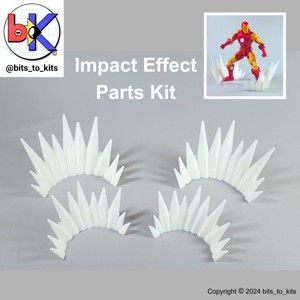 IMPACT EFFECT PARTS/UPGRADE KIT FOR TRANSFORMERS, ACTION FIGURES, AND MODEL KITS