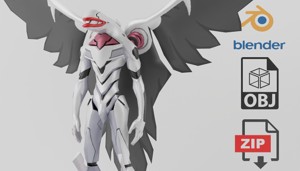 Evangelion EVA Mass Textured Lowpoly
