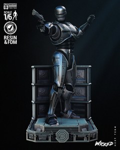 Wicked Movies Robocop Sculpture Tested for 3D printing 