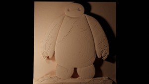 Baymax Big Hero 6 CNC 3d Print High Relief Sand Casting