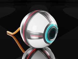 Cyber eye implant 3D model 