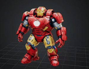 DBX MEGA BOT HULK BUSTER STL OBJ GLB FOR 3D PRINTER