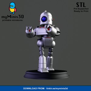 WARRIOR 2 OF THE INVADER ROBOTS WARBAND | 3D PRINT MODELS.