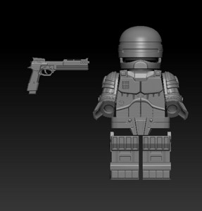 Lego Brick Compatible Minifgure Robocop