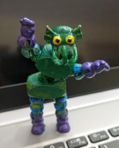 Poseable Poppin Robot Toy - mix-n-match parts