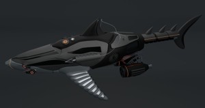 CiFi Robo-shark High poly model