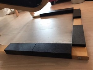 IKEA POÄNG enlargement for cleaning robots
