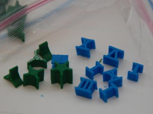 RISK PIECES (STAR AND ROMAN NUMERAL)