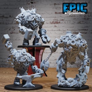 STONE DWARF CONSTRUCT SET ‧ DND MINIATURE ‧ TABLETOP MINIATURES ‧ GAMING MONSTER ‧ 3D MODEL ‧ RPG ‧ DNDMINIS ‧ STL FILE