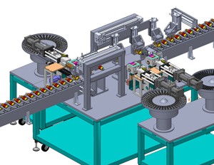 industrial 3D model Bearing assembly machine