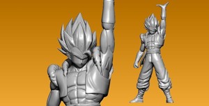 Gogeta DragonballZ model - 3D print