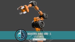 Industrial Robot Arm - 5-Textured