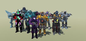 Sci-Fi Warrior Bots